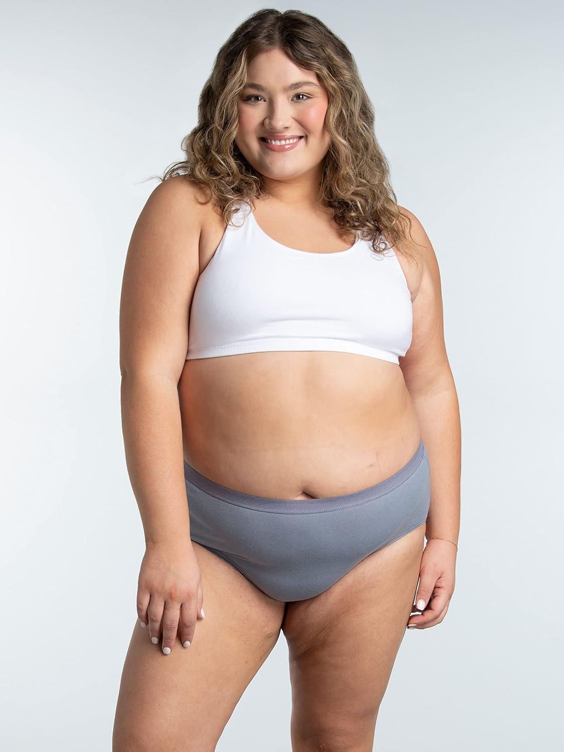 imageFruit of the Loom Womens Eversoft Cotton Hipster Underwear Tag Free ampamp Breathable Available in Plus SizeCotton  Plus Size  10 Pack  WhitePinkBlack