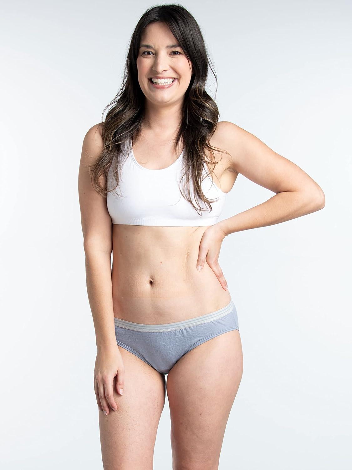 imageFruit of the Loom Womens Eversoft Cotton Hipster Underwear Tag Free ampamp Breathable Available in Plus SizeCotton Blend  Low Rise  6 Pack  PinkPurpleGrey