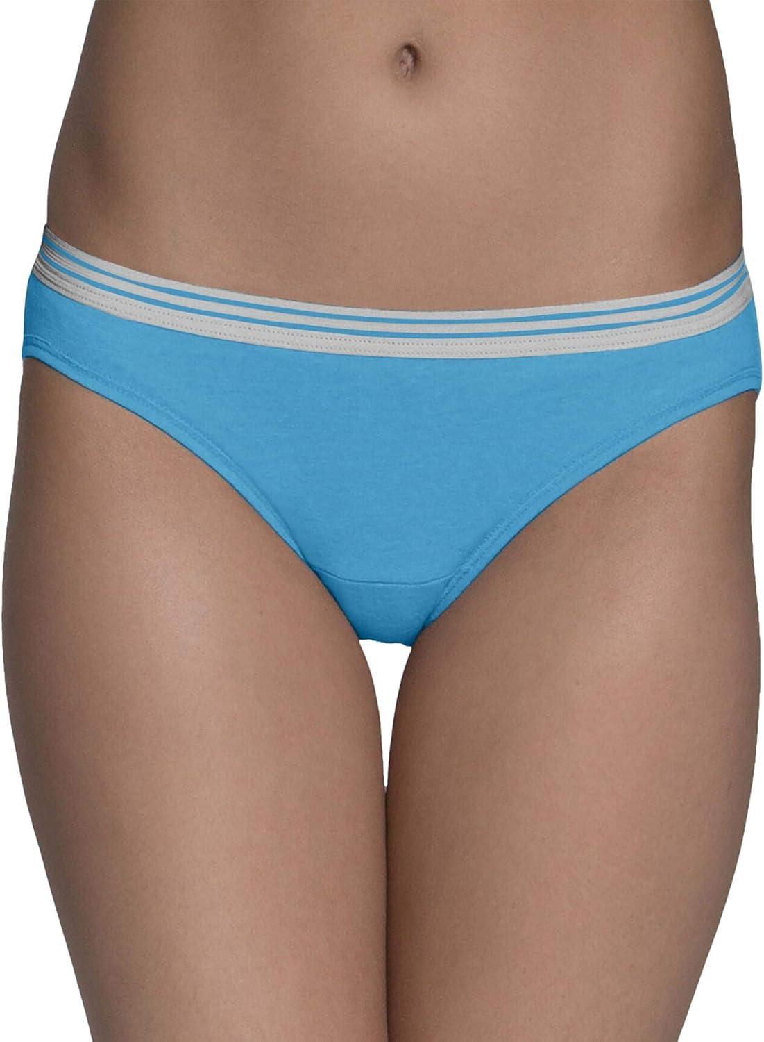 imageFruit of the Loom Womens Eversoft Cotton Hipster Underwear Tag Free ampamp Breathable Available in Plus SizeCotton Blend  Low Rise  6 Pack  PinkPurpleGrey
