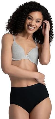 imageFruit of the Loom Womens Eversoft Cotton Underwear Multipacks Tag Free ampamp Breathable Available in Plus SizeBrief  Black