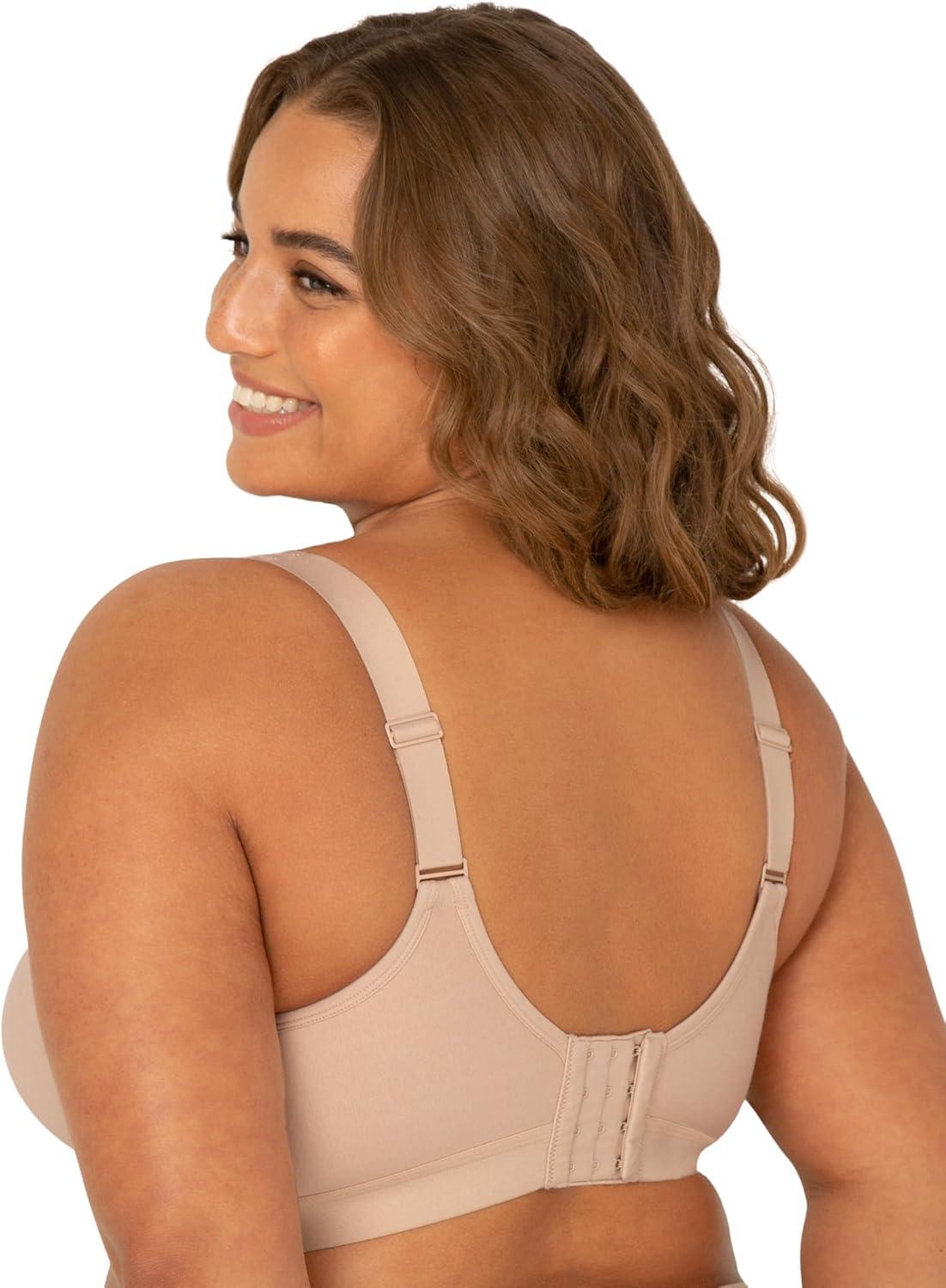 imageFruit of the Loom Womens Fit for Me Collection PlusSize Wireless Bra  Soft Cotton Comfort ampamp SupportSand