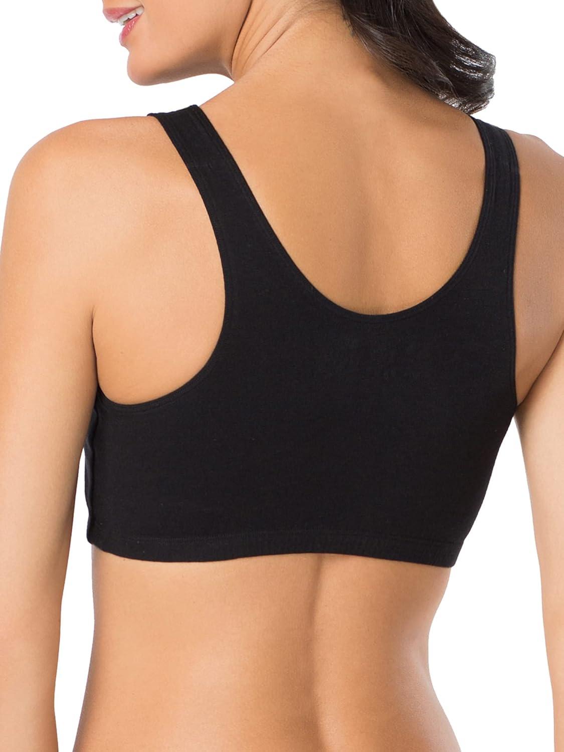 imageFruit of the Loom Womens MultiPack Tank Top Style Sports BraBlack WhiteHeather Grey