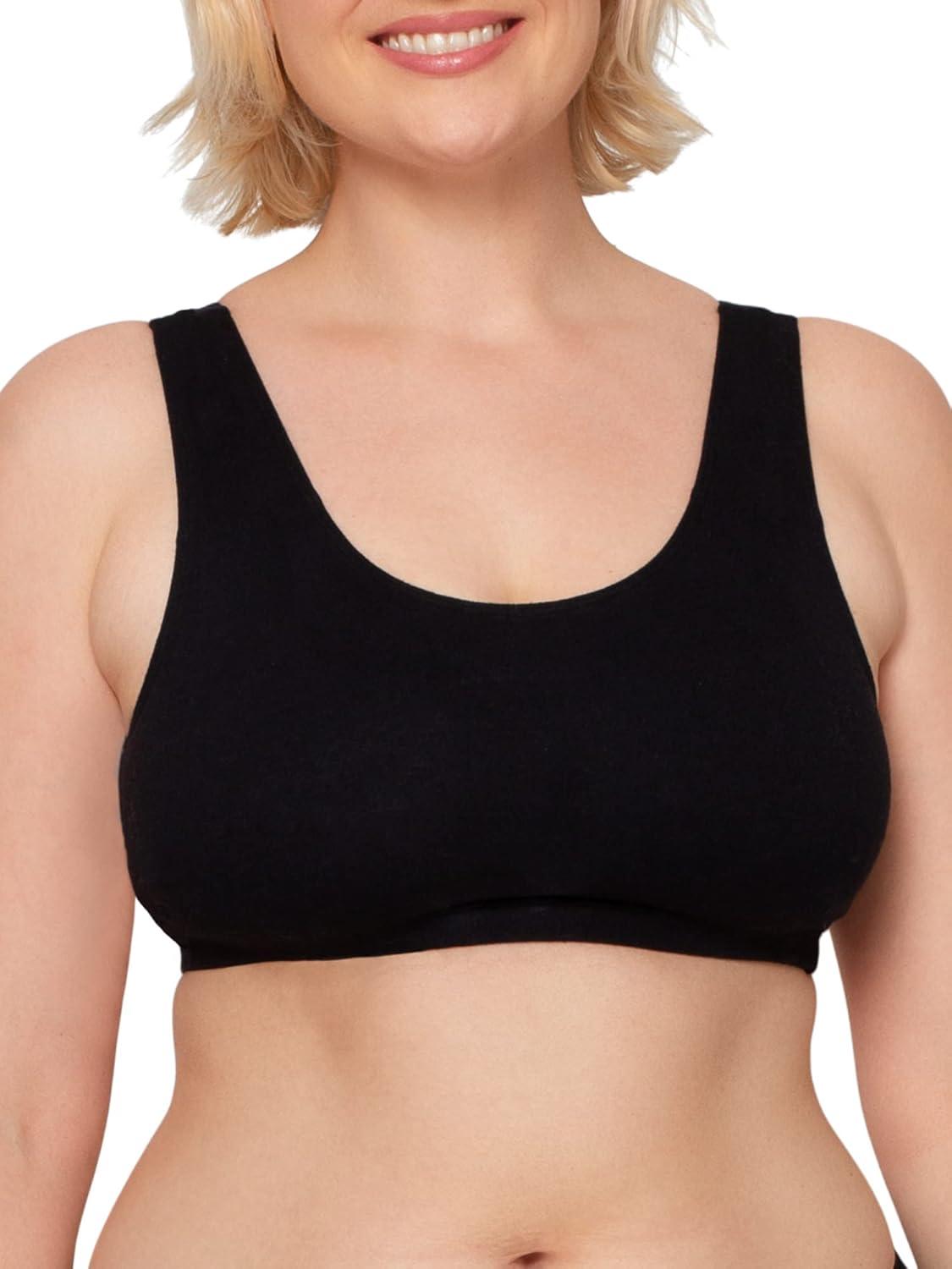 imageFruit of the Loom Womens MultiPack Tank Top Style Sports BraBlackHeather GreyCharcoal