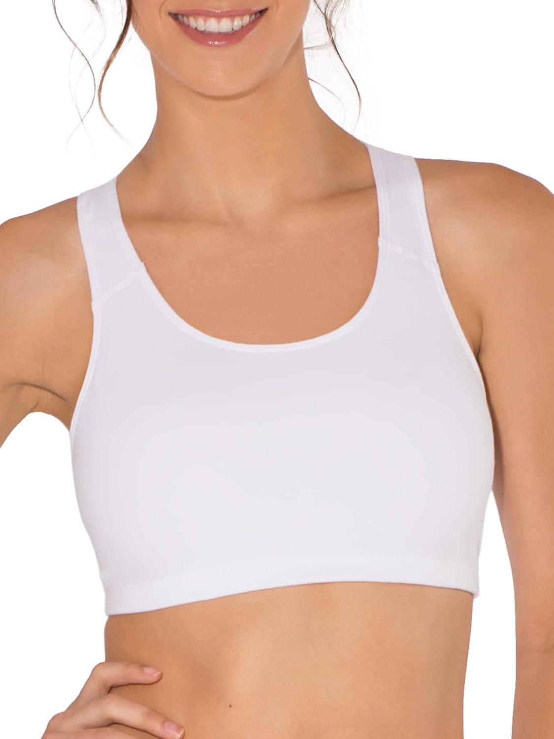 imageFruit of the Loom Womens MultiPack Tank Top Style Sports BraBlue Gem Heather With BlackWhiteBlack Hue