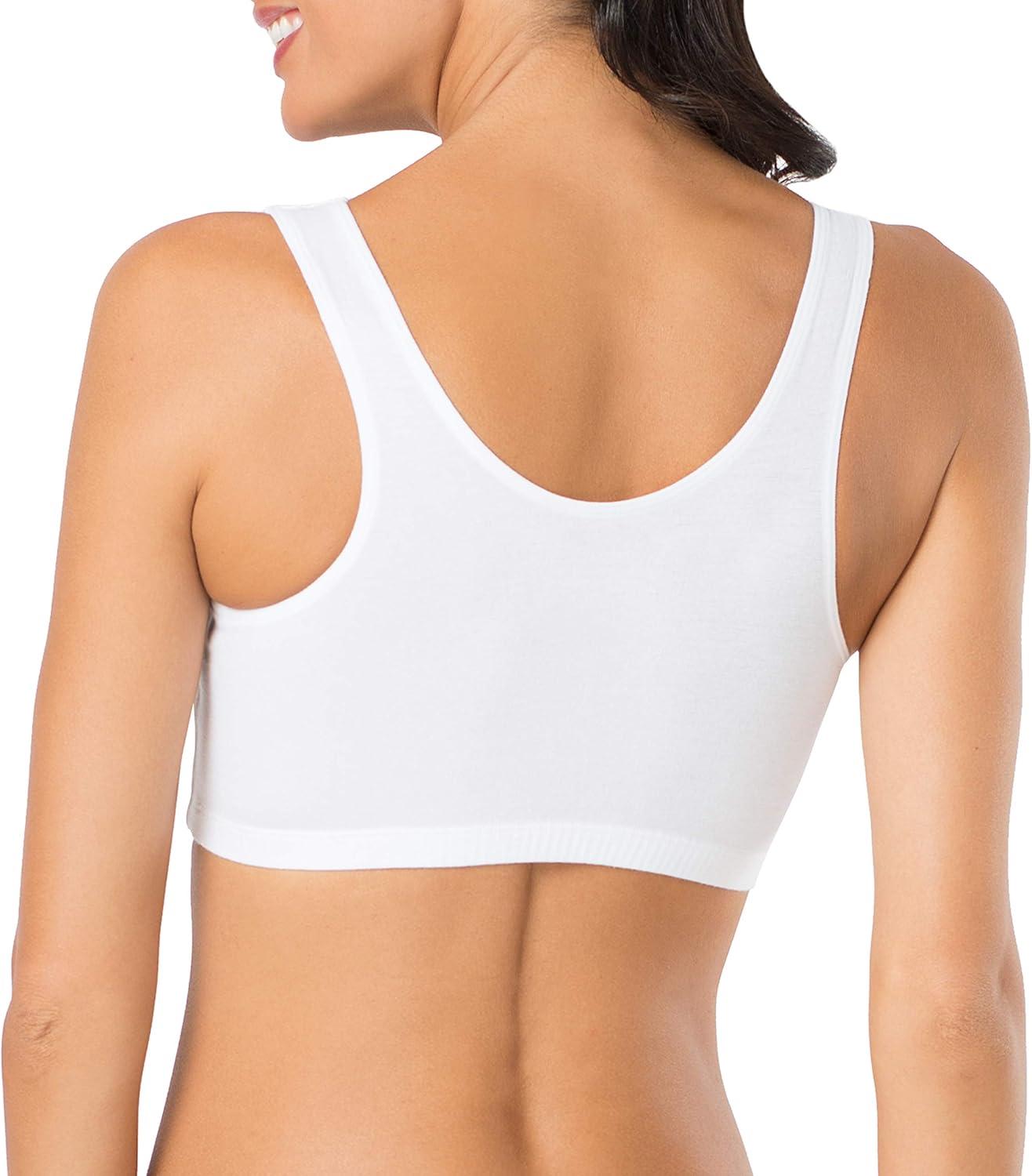 imageFruit of the Loom Womens MultiPack Tank Top Style Sports BraBlushing RoseBlack HueWhite