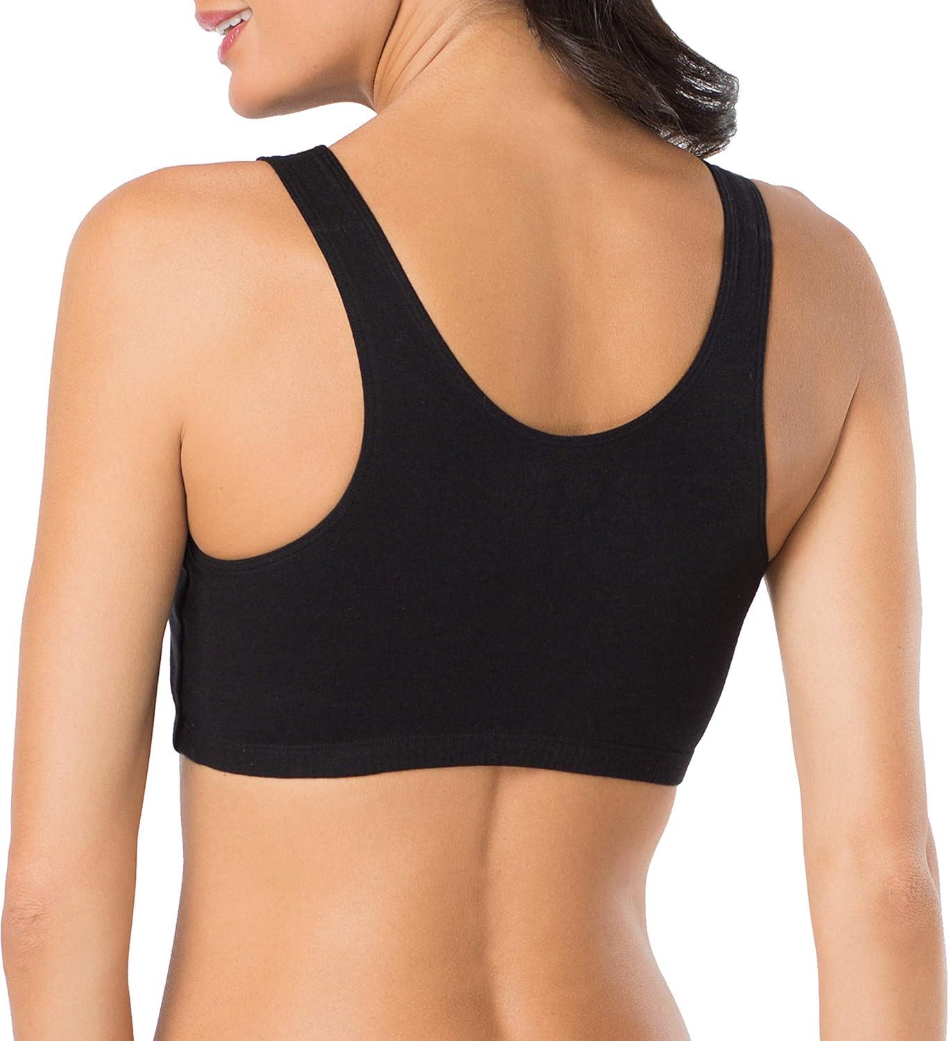 imageFruit of the Loom Womens MultiPack Tank Top Style Sports BraBlushing RoseBlack HueWhite