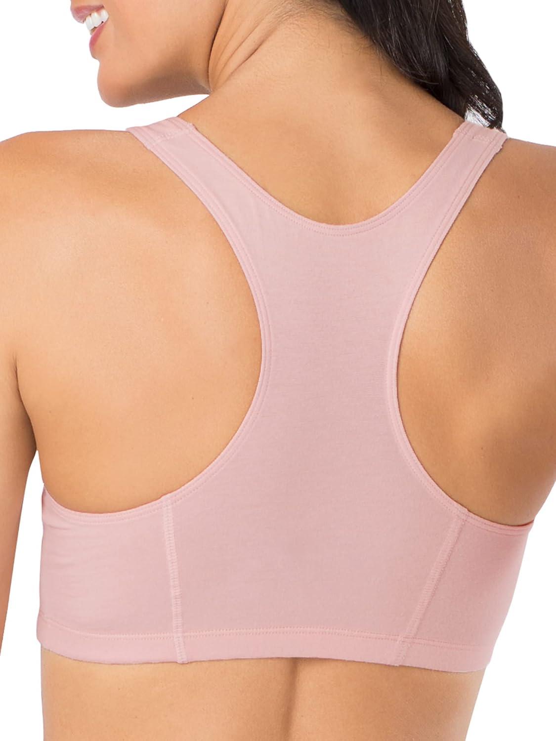 imageFruit of the Loom Womens MultiPack Tank Top Style Sports BraBlushing RoseWhiteHeather Grey