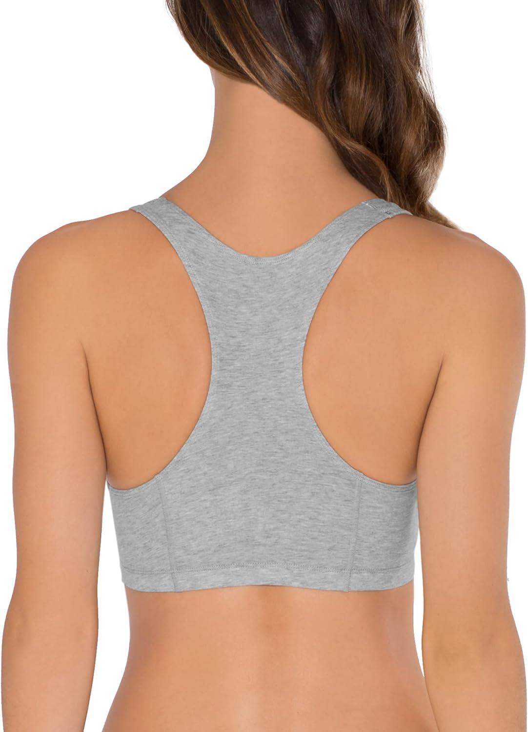imageFruit of the Loom Womens MultiPack Tank Top Style Sports BraBlushing RoseWhiteHeather Grey