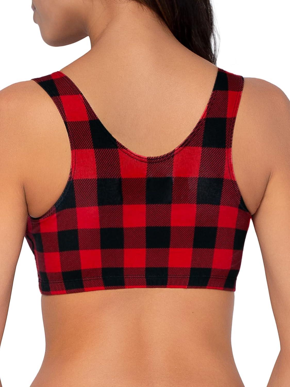 imageFruit of the Loom Womens MultiPack Tank Top Style Sports BraGreyRed BuffaloBlackWhite