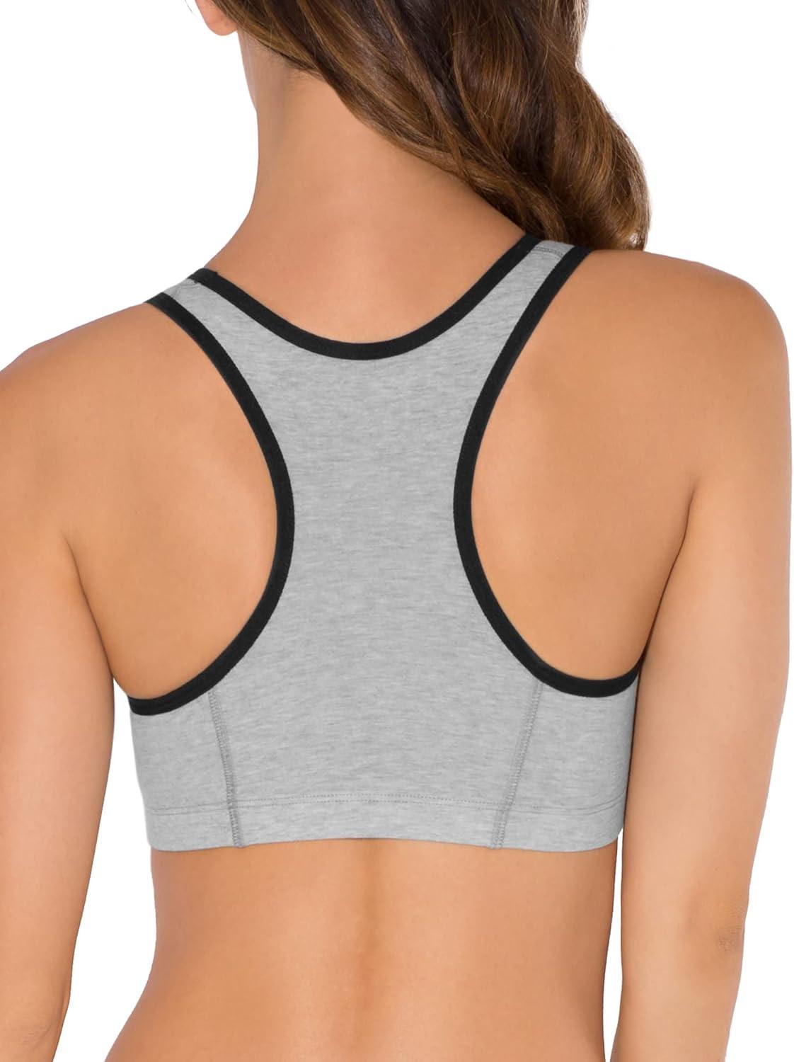imageFruit of the Loom Womens MultiPack Tank Top Style Sports BraHeather Grey W BlackWhiteBlackHeather Grey W BlackWhiteBlack