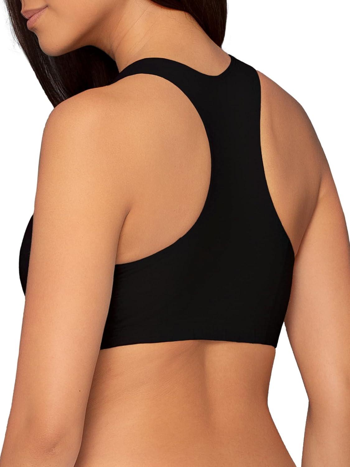 imageFruit of the Loom Womens MultiPack Tank Top Style Sports BraHeather Grey W BlackWhiteBlackHeather Grey W BlackWhiteBlack