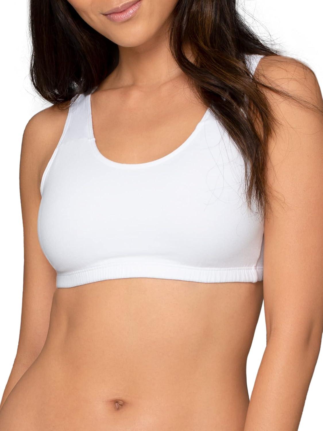imageFruit of the Loom Womens MultiPack Tank Top Style Sports BraKaleidescopeCharcoal HeatherPunchy PeachWhite
