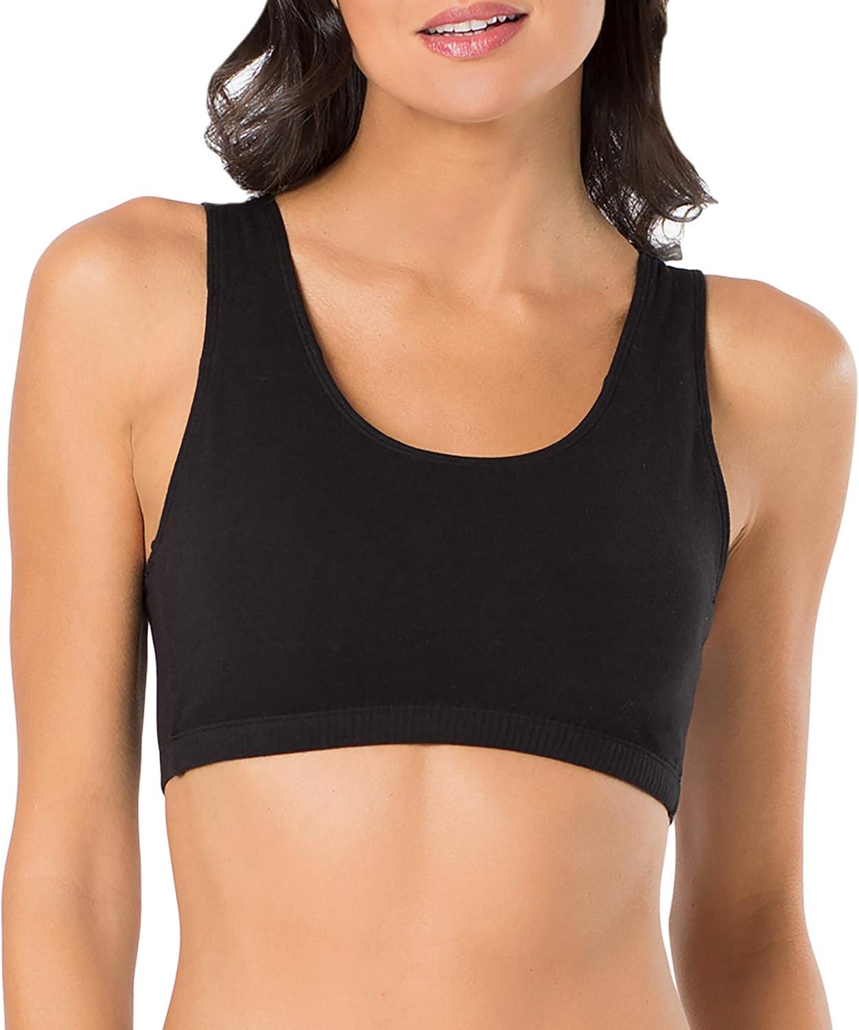 imageFruit of the Loom Womens MultiPack Tank Top Style Sports BraKaleidescopeCharcoalPunchy Peach