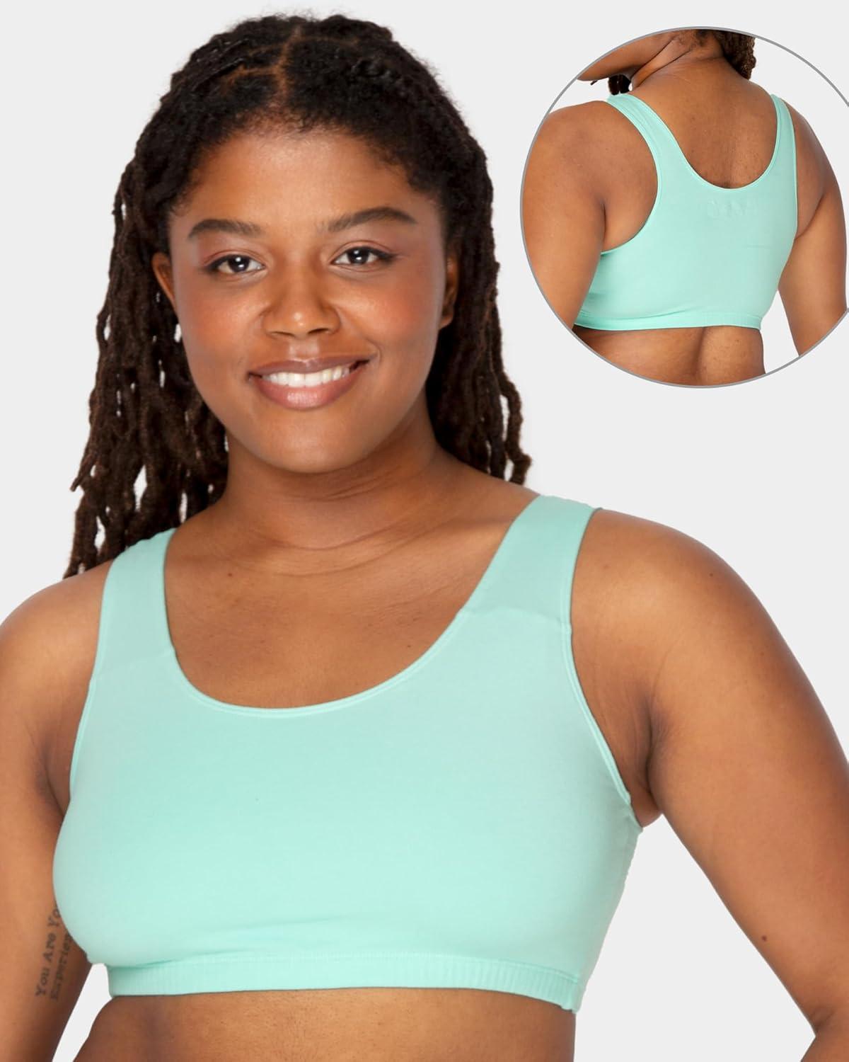 imageFruit of the Loom Womens MultiPack Tank Top Style Sports BraMint ChipWhiteGrey Heather