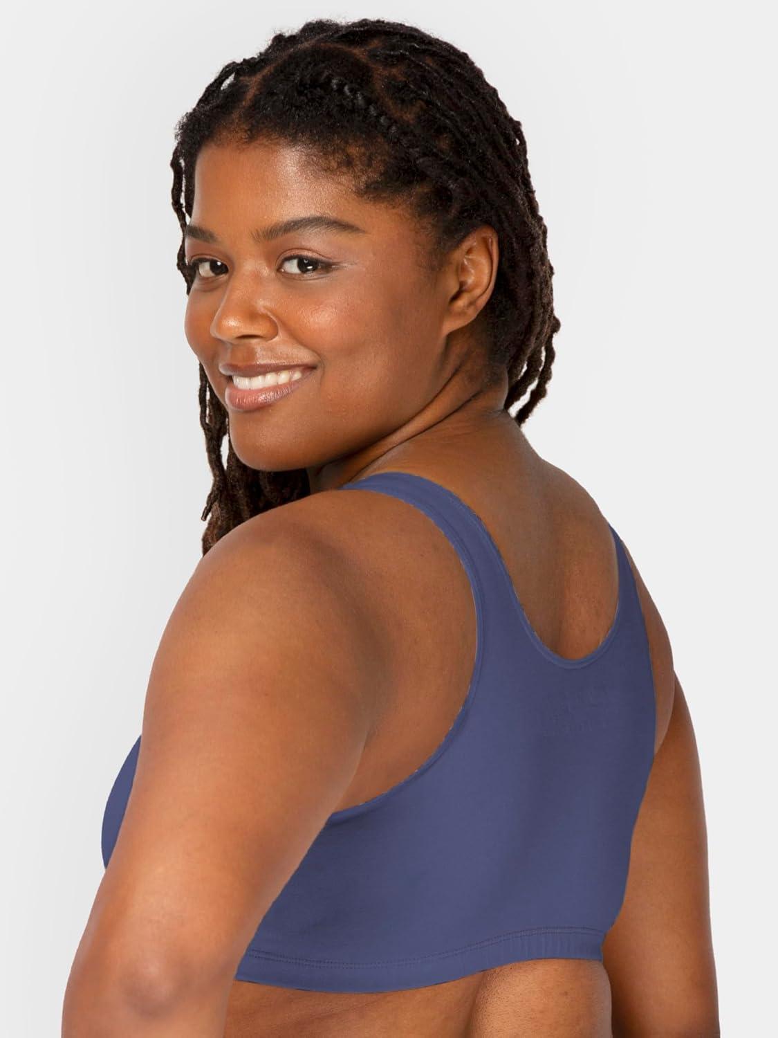 imageFruit of the Loom Womens MultiPack Tank Top Style Sports BraModern TapestryWhiteAruba BlueDutch Blue