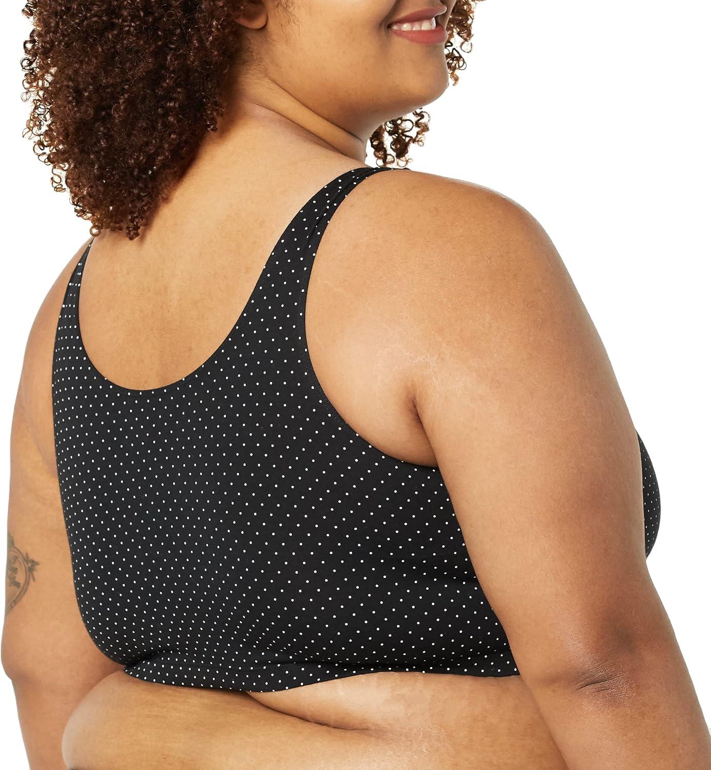 imageFruit of the Loom Womens MultiPack Tank Top Style Sports BraPin DotPopsicle P White 86ck