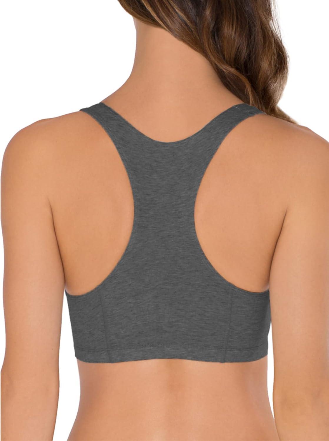 imageFruit of the Loom Womens MultiPack Tank Top Style Sports BraRed Hot With BlackCharcoalBlack