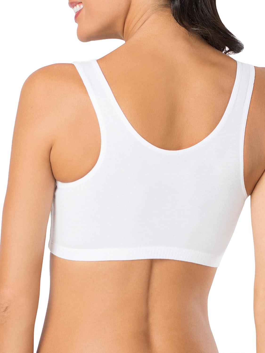 imageFruit of the Loom Womens MultiPack Tank Top Style Sports BraSkinny StripeBlack HueRed HotWhite