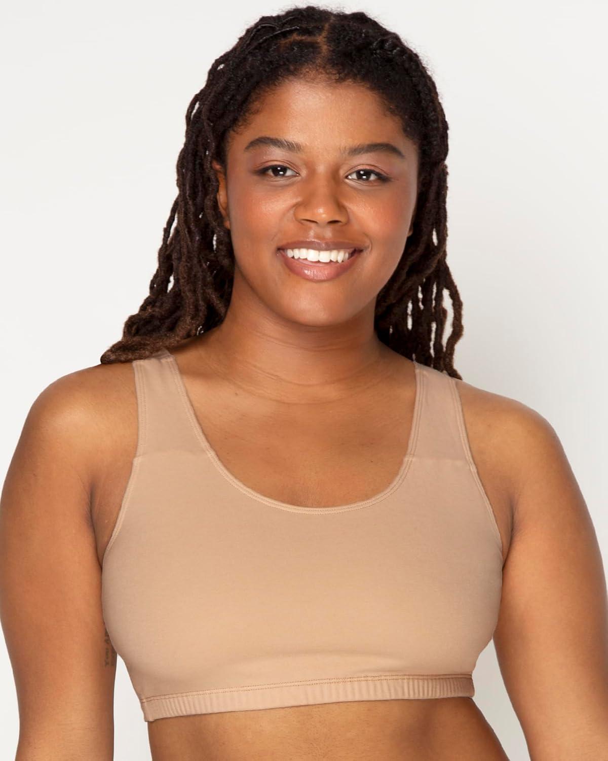 imageFruit of the Loom Womens MultiPack Tank Top Style Sports BraWhiteSandBlack