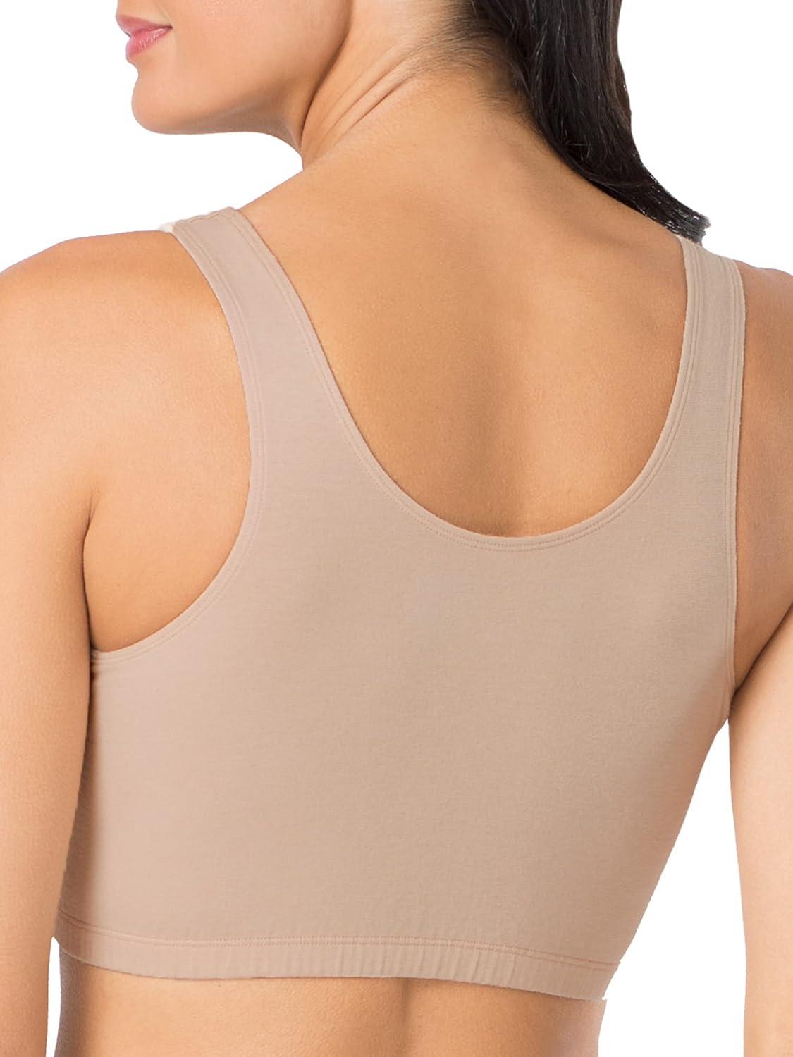 imageFruit of the Loom Womens MultiPack Tank Top Style Sports BraWhiteSandWhite