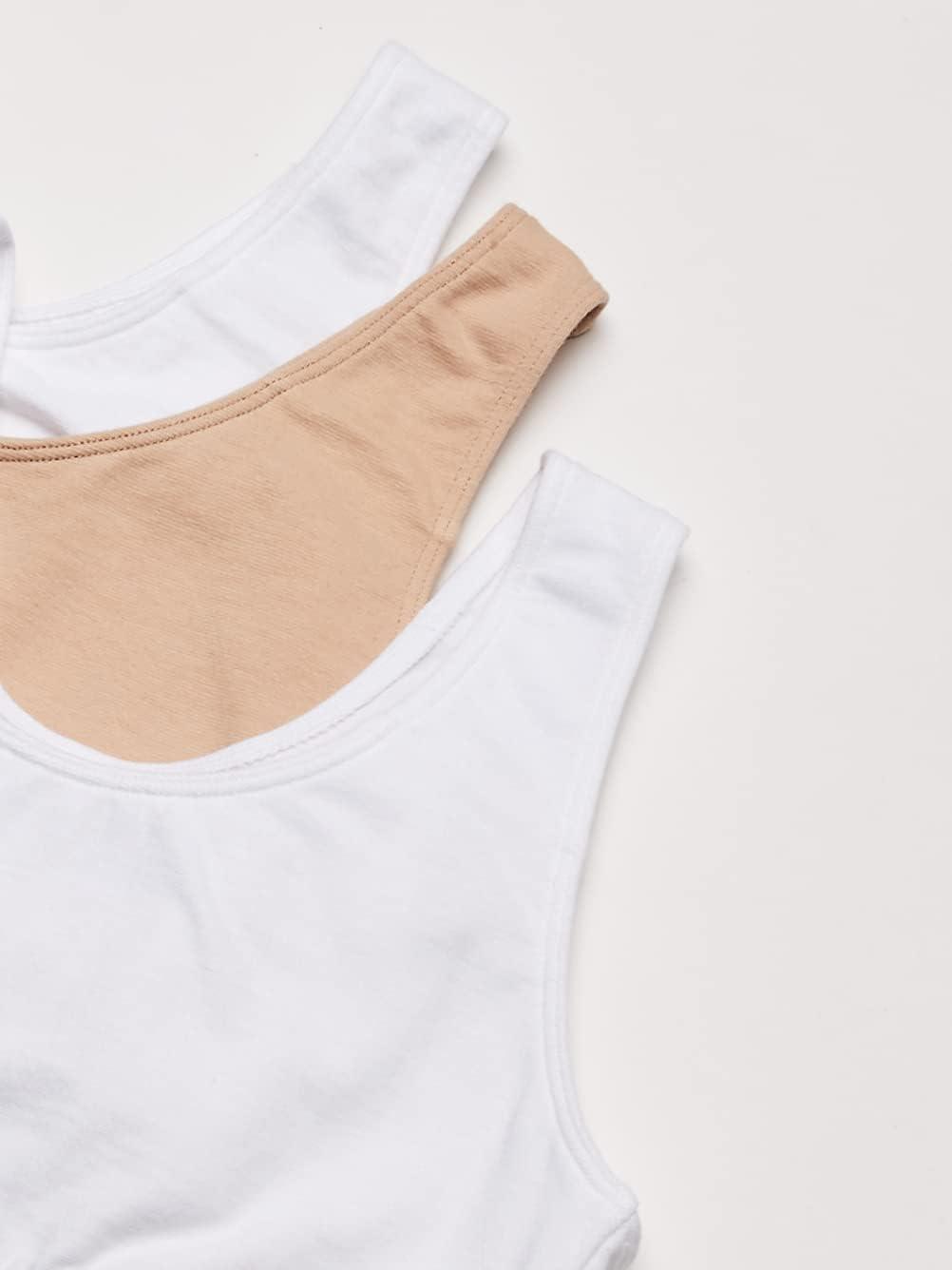 imageFruit of the Loom Womens MultiPack Tank Top Style Sports BraWhiteSandWhite
