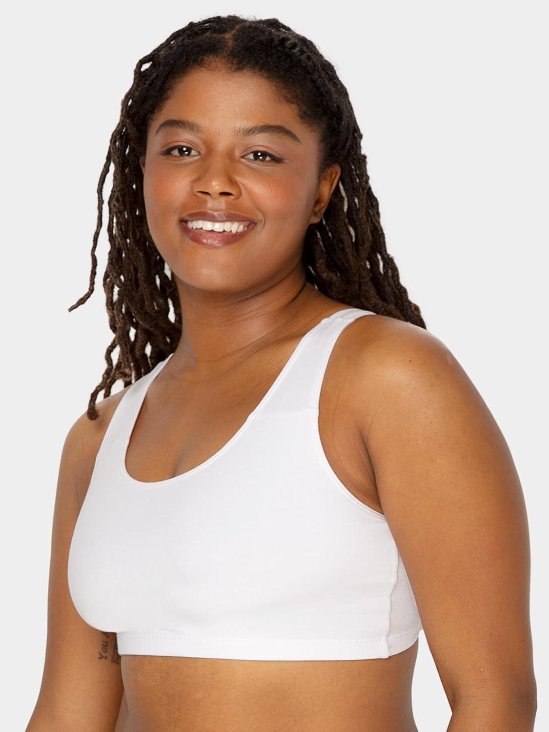 imageFruit of the Loom Womens MultiPack Tank Top Style Sports BraWhiteWhiteWhite