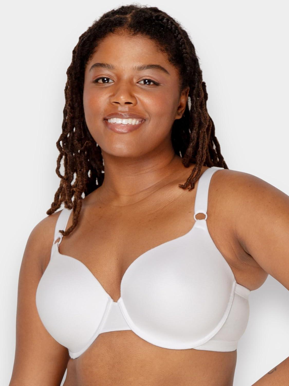 imageFruit of the Loom Womens Smooth Cotton TShirt Bra Pack  UltraSoft Flexible and Invisible Under TeesBlackWhiteGrey Heather
