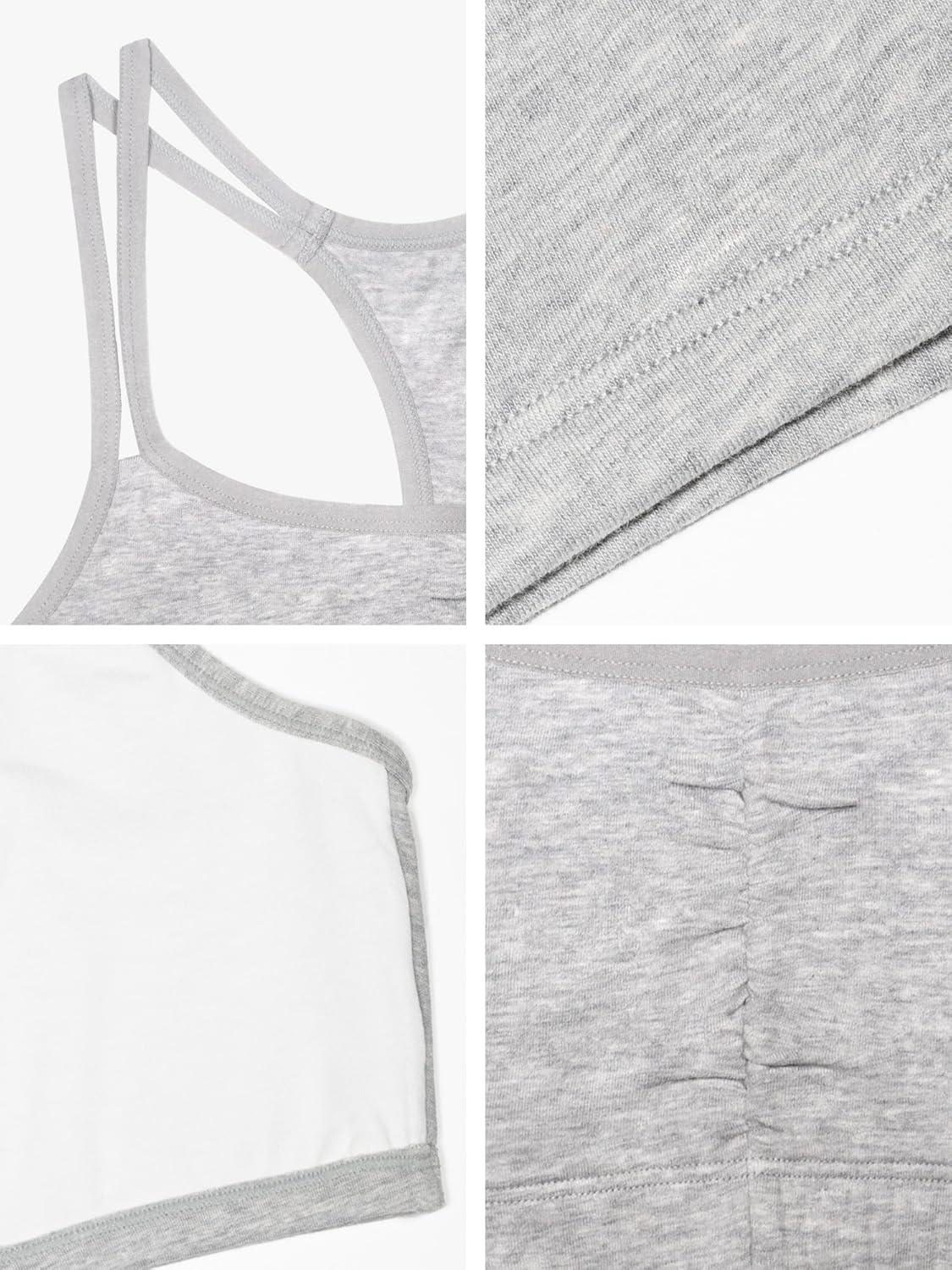 imageFruit of the Loom Womens Spaghetti Strap Cotton Sports BraAllDay ComfortPurple VelvetHeather GreyLilac