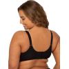 imageFit For Me By Fruit of the Loom Womens Plus Size Cotton Unlined Underwire BraPinchFree Straps  Side and Back SmoothingBlack Hue