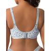 imageFit For Me By Fruit of the Loom Womens Plus Size Cotton Unlined Underwire BraPinchFree Straps  Side and Back SmoothingLeopard Smoke