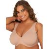 imageFit For Me By Fruit of the Loom Womens Plus Size Cotton Unlined Underwire BraPinchFree Straps  Side and Back SmoothingSand