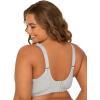 imageFruit of the Loom Womens Fit for Me Collection PlusSize Wireless Bra  Soft Cotton Comfort ampamp SupportHeather Grey