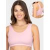 imageFruit of the Loom Womens MultiPack Tank Top Style Sports BraBlushing Rose Black White