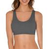 imageFruit of the Loom Womens MultiPack Tank Top Style Sports BraRed Hot With BlackCharcoalBlack