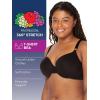 imageFruit of the Loom Womens Smooth Cotton TShirt Bra Pack  UltraSoft Flexible and Invisible Under TeesBlackWhiteGrey Heather
