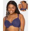 imageFruit of the Loom Womens Smooth Cotton TShirt Bra Pack  UltraSoft Flexible and Invisible Under TeesDeja BlueSkipper BlueGrey Heather