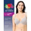 imageFruit of the Loom Womens Smooth Cotton TShirt Bra Pack  UltraSoft Flexible and Invisible Under TeesGrey HeatherBlushing Rose