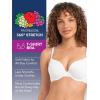 imageFruit of the Loom Womens Smooth Cotton TShirt Bra Pack  UltraSoft Flexible and Invisible Under TeesHeather GreyWhite