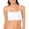 imageFruit of the Loom Womens Spaghetti Strap Cotton Sports BraAllDay ComfortBlushing RoseWhiteBlack Hue