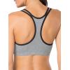 imageFruit of the Loom Womens Spaghetti Strap Cotton Sports BraAllDay ComfortGrey With BlackWhiteBlack