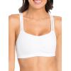 imageFruit of the Loom Womens Spaghetti Strap Cotton Sports BraAllDay ComfortGrey With BlackWhiteBlack