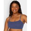 imageFruit of the Loom Womens Spaghetti Strap Cotton Sports BraAllDay ComfortLentilAruba BlueDutch Blue