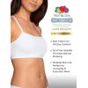 imageFruit of the Loom Womens Spaghetti Strap Cotton Sports BraAllDay ComfortLilac WhisperWhiteGrey Heather