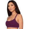 imageFruit of the Loom Womens Spaghetti Strap Cotton Sports BraAllDay ComfortPurple VelvetHeather GreyLilac
