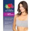 imageFruit of the Loom Womens Spaghetti Strap Cotton Sports BraAllDay ComfortRugby StripeSkipper BlueHeather Grey