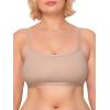 imageFruit of the Loom Womens Spaghetti Strap Cotton Sports BraAllDay ComfortWhiteSandBlack