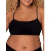 imageFruit of the Loom Womens Spaghetti Strap Cotton Sports BraAllDay ComfortWhiteSandBlack