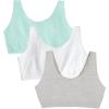 imageFruit of the Loom Womens MultiPack Tank Top Style Sports BraMint ChipWhiteGrey Heather