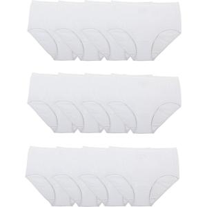 imageFruit of the Loom Womens Eversoft Cotton Underwear Multipacks Tag Free ampamp Breathable Available in Plus SizeBrief  White