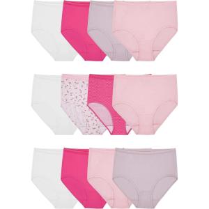 imageFruit of the Loom Womens Eversoft Cotton Underwear Multipacks Tag Free ampamp Breathable Available in Plus SizeBrief  WhitePinkNude